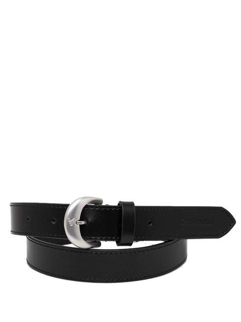 CALVIN KLEIN CLASSIC ROUND  Cintura in pelle pvh black - Cinture