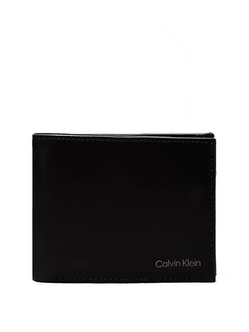 CALVIN KLEIN SMOOTH  Portafoglio con portamonete ck black - Portafogli Uomo