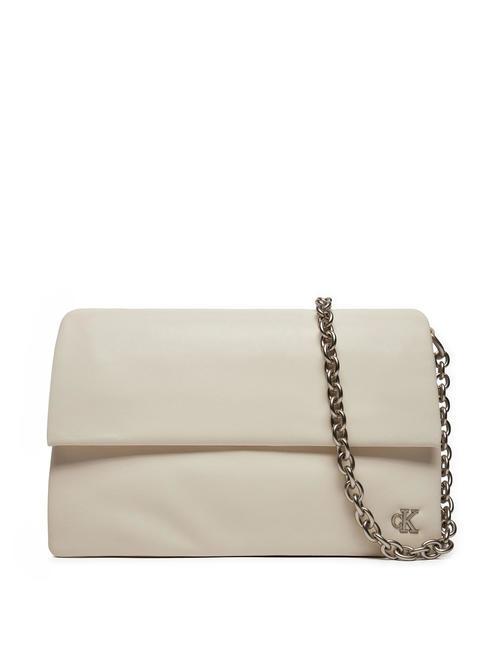 CALVIN KLEIN CHAIN Mono Borsa a tracolla eggshell - Borse Donna