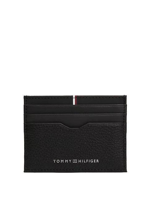 TOMMY HILFIGER TRANSIT Portacard in pelle black - Portafogli Uomo