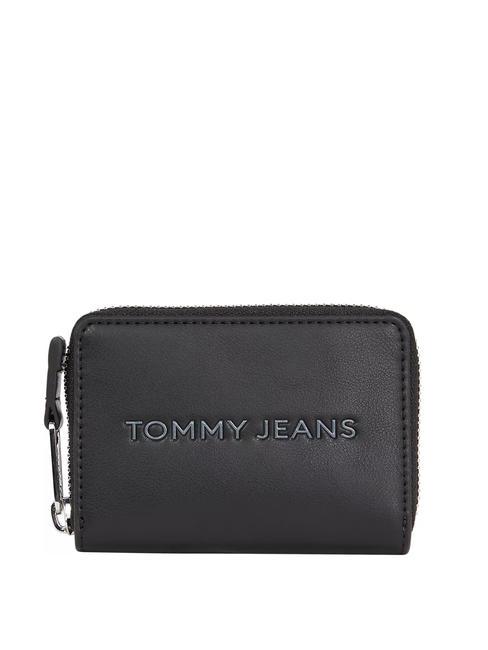 TOMMY HILFIGER TOMMY JEANS ESS MUST  Portafoglio zip around black - Portafogli Donna