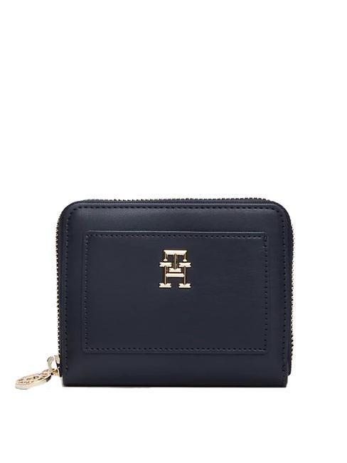 TOMMY HILFIGER DISTINC Portafoglio zip around space blue - Portafogli Donna