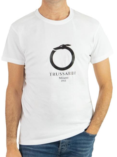 TRUSSARDI 1911 LUX  T-Shirt in cotone white - T-shirt Uomo