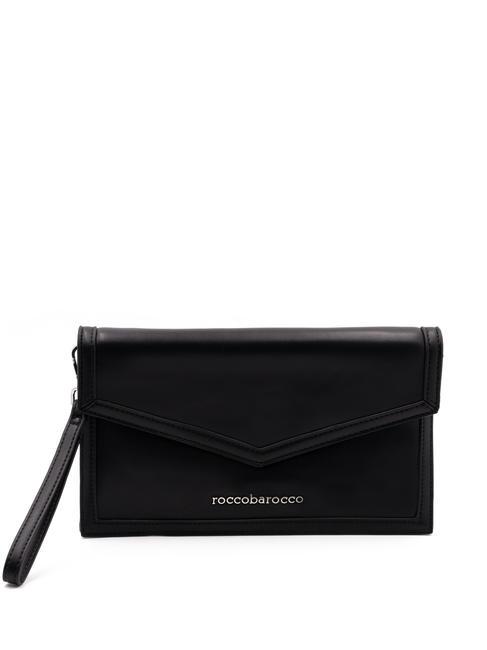 ROCCOBAROCCO MAIL LEOPARD  Pochette a mano, con tracolla black - Borse Donna