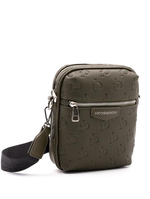 ROCCOBAROCCO MONOGRAM Embossed Borsello army - Tracolle Uomo