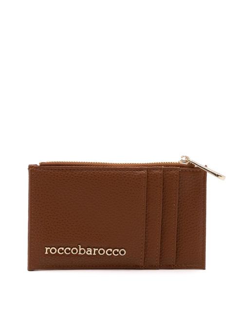 ROCCOBAROCCO CLAIR Portacard piatto tan - Portafogli Donna