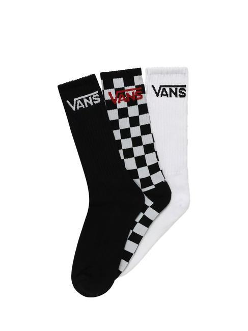 VANS MN CLASSIC  Tris di calzini black/checkerbo - Calze Uomo