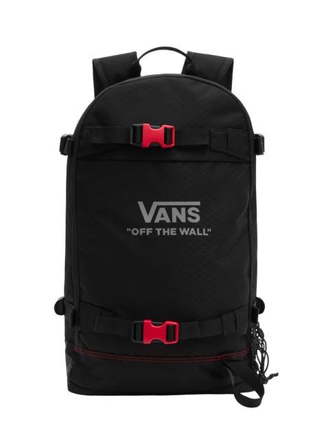 VANS CONSTRUCT  Zaino da viaggio black/true red - Zaini Scuola & Tempo Libero