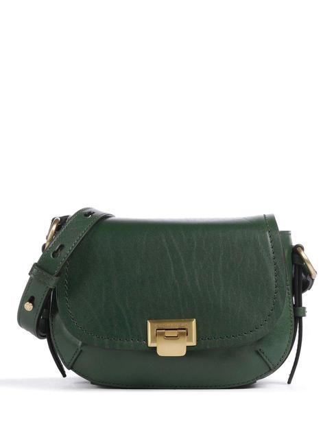 THE BRIDGE FEDERICA  Mini Bag a tracolla, in pelle verde inglese abb. oro - Borse Donna