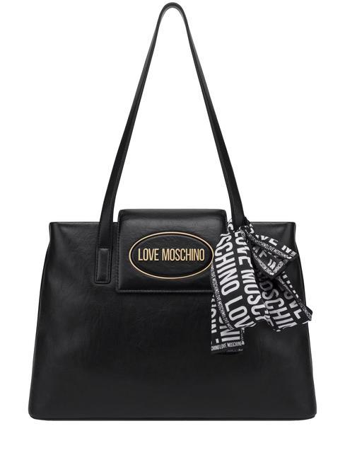 LOVE MOSCHINO FOULARD Borsa shopping Nero - Borse Donna