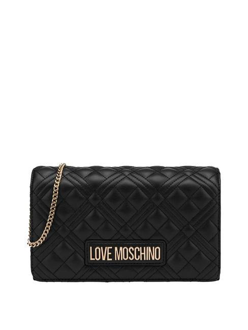 LOVE MOSCHINO QUILTED Chain Pochette a tracolla Nero - Borse Donna