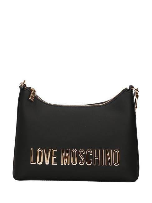 LOVE MOSCHINO GOLD LETTERING Sacca a spalla Nero - Borse Donna