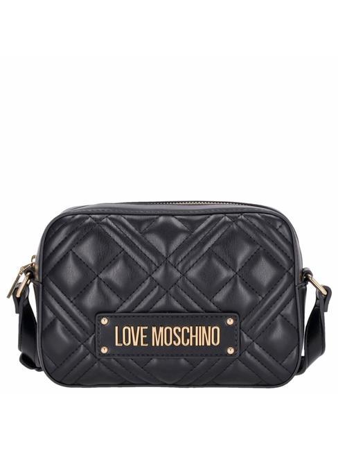 LOVE MOSCHINO QUILTED  Camera case a tracolla Nero - Borse Donna