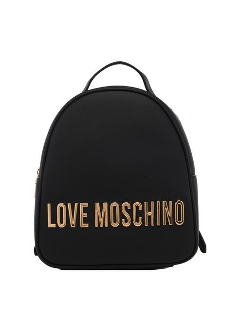 LOVE MOSCHINO GOLD LETTERING Zainetto Nero - Borse Donna