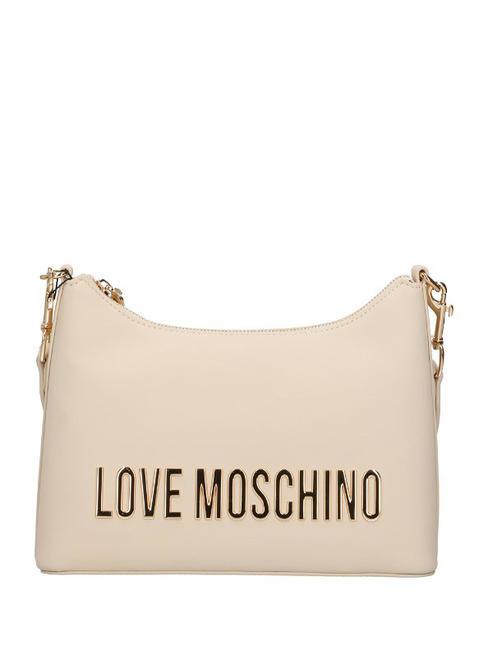 LOVE MOSCHINO GOLD LETTERING Sacca a spalla avorio - Borse Donna