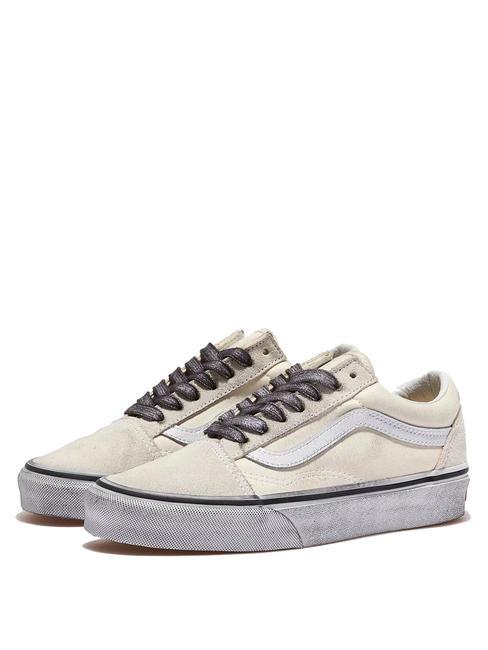 VANS UA OLD SKOOL  Sneakers in pelle stressed white/white - Scarpe Unisex