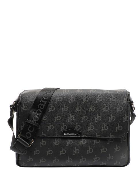 ROCCOBAROCCO MONOGRAM  Borsa messanger black - Cartelle Lavoro