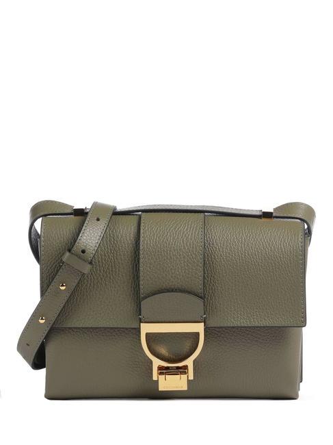 COCCINELLE ARLETTIS Hand bag in pelle martellata laurel green - Borse Donna