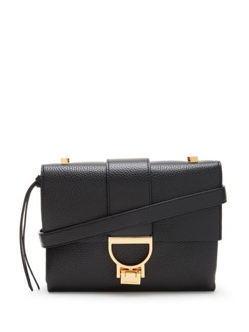 COCCINELLE ARLETTIS Hand bag in pelle martellata Nero - Borse Donna