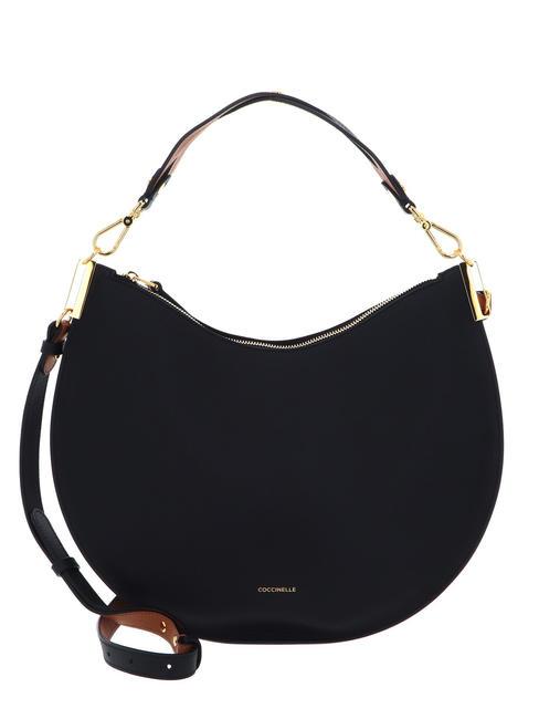 COCCINELLE SUNUP  Borsa a spalla, con tracolla noir/cuir - Borse Donna