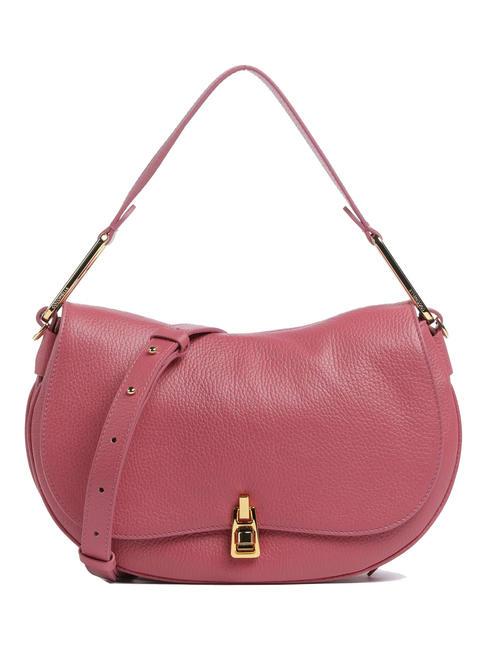 COCCINELLE MAGIE SOFT Borsa a spalla in pelle con tracolla rosewood - Borse Donna