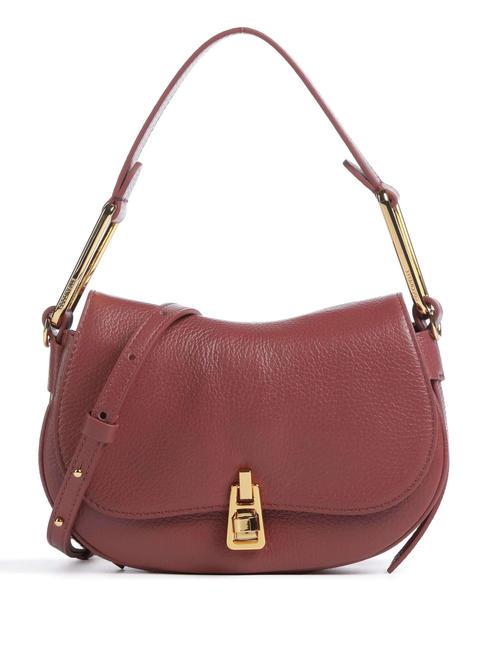 COCCINELLE MAGIE SOFT Borsa a spalla in pelle con tracolla brandy - Borse Donna