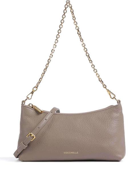 COCCINELLE AURA Mini Bag a spalla, con tracolla warm taupe - Borse Donna