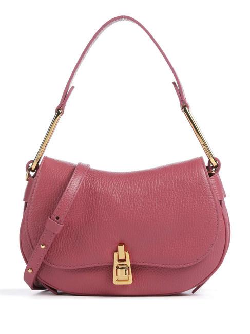 COCCINELLE MAGIE SOFT Borsa a spalla in pelle con tracolla rosewood - Borse Donna