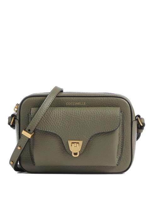 COCCINELLE BEAT SOFT Borsa mini pelle martellata laurel green - Borse Donna