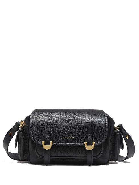 COCCINELLE CAMPUS Mini Bag a tracolla, in pelle Nero - Borse Donna