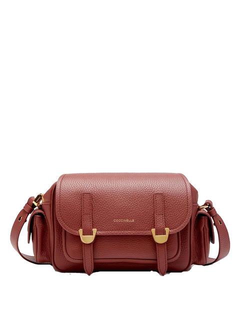 COCCINELLE CAMPUS Mini Bag a tracolla, in pelle brandy - Borse Donna