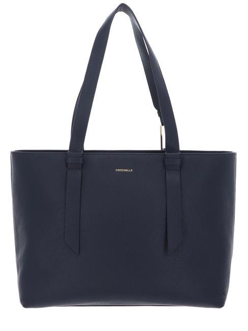 COCCINELLE MALORY  Shopper a spalla, in pelle midnight blue - Borse Donna