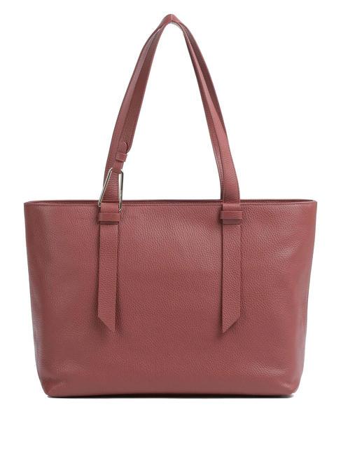 COCCINELLE MALORY  Shopper a spalla, in pelle brandy - Borse Donna