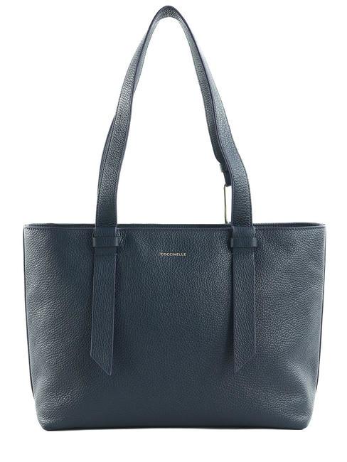 COCCINELLE MALORY  Shopping Bag in pelle midnight blue - Borse Donna