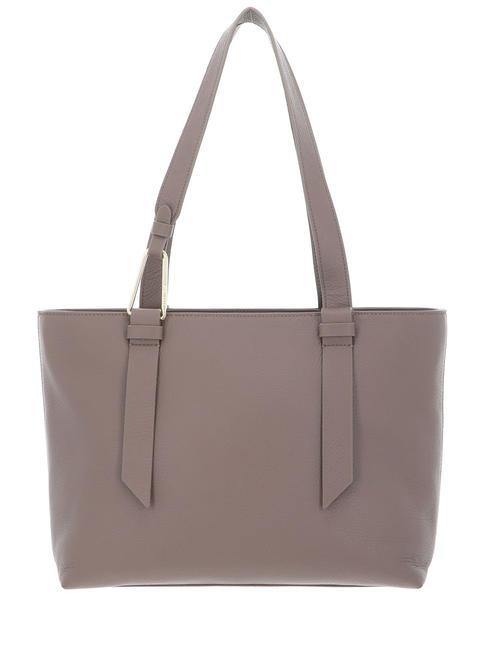 COCCINELLE MALORY  Shopping Bag in pelle warm taupe - Borse Donna