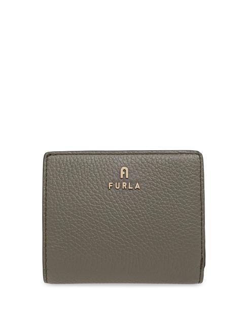 FURLA CAMELIA Portafoglio compatto pelle vitello sage - Portafogli Donna