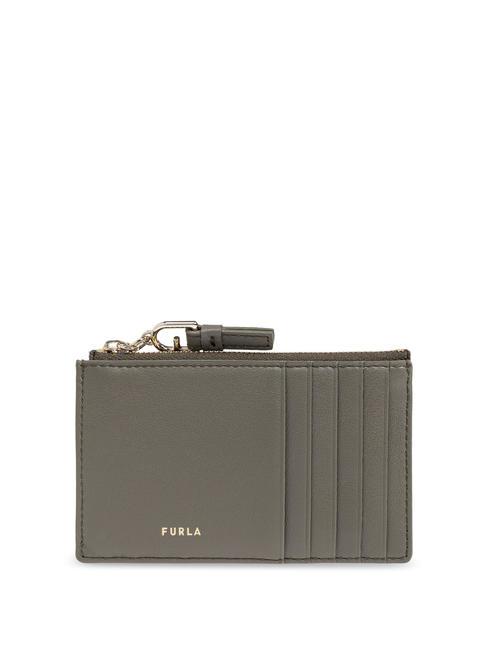 FURLA NUVOLA  Portafoglio piatto in pelle sage - Portafogli Donna