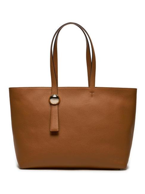 FURLA SFERA  Shopping Bag in pelle brandy - Borse Donna