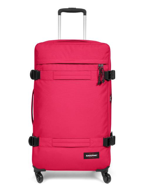 EASTPAK TRANSIT'R Trolley misura media strawberry pink - Trolley Semirigidi