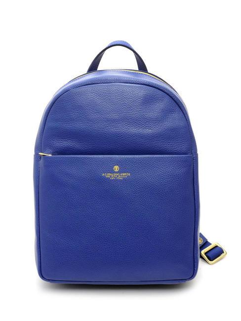 SPALDING TIFFANY Zaino in pelle porta pc 14" blu - Borse Donna