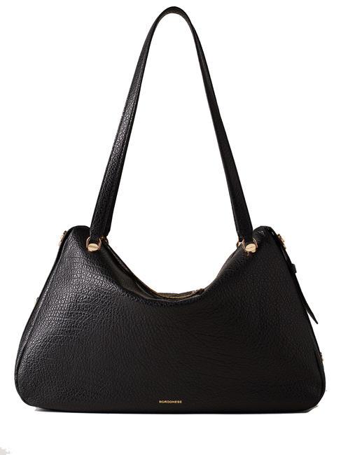 BORBONESE OYSTER Borsa a spalla, in pelle Nero - Borse Donna