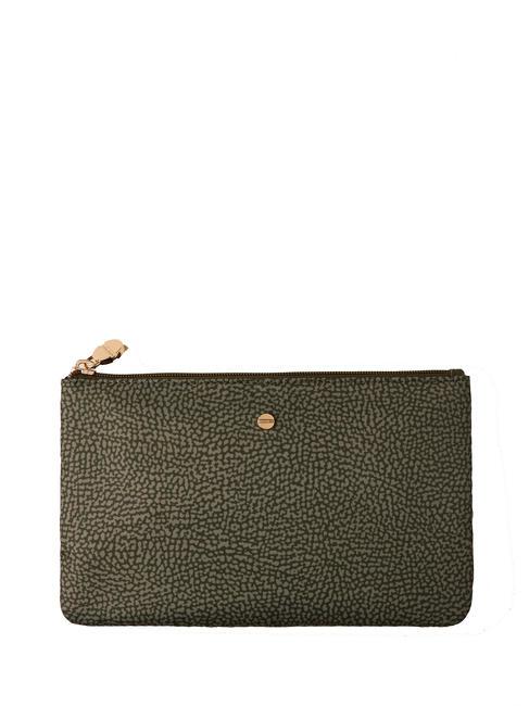 BORBONESE CLASSICA Pochette a mano verde militare - Borse Donna