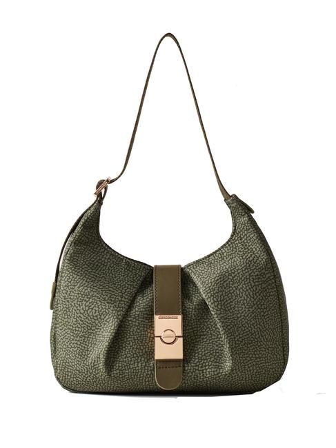 BORBONESE CORTINA NYLON OP Borsa a spalla verde militare - Borse Donna