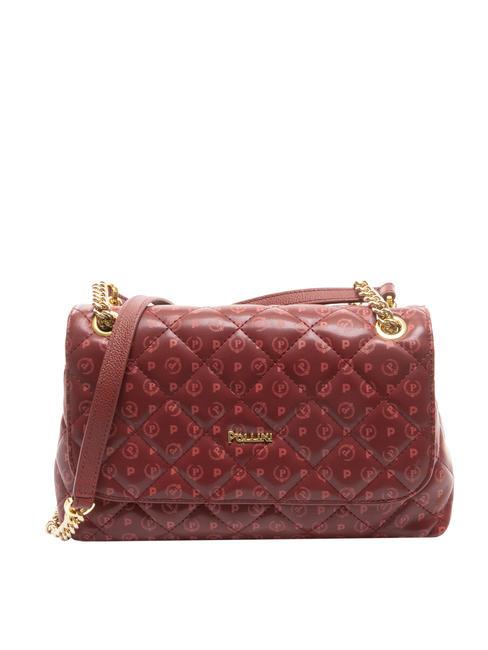 POLLINI HERITAGE MATELASSE Borsa a spalla bordeaux - Borse Donna