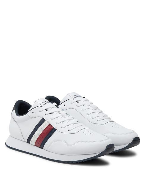 TOMMY HILFIGER RUNNER EVO LTH MIX ESS  Sneakers white - Scarpe Uomo