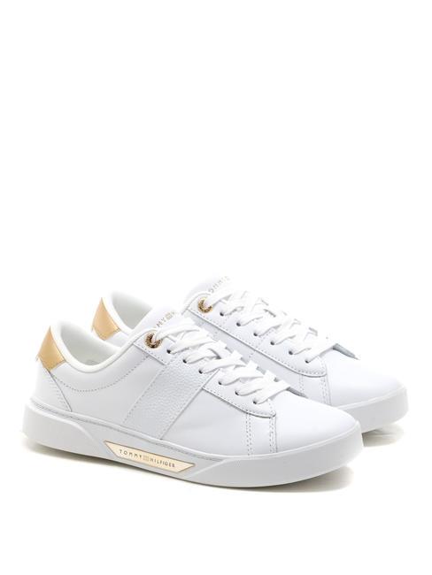 TOMMY HILFIGER CHIC PANEL COURT  Sneakers in pelle white - Scarpe Donna