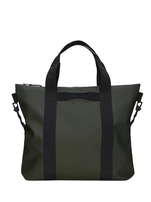 RAINS TOTE BAG Borsa impermeabile green - Borse Donna