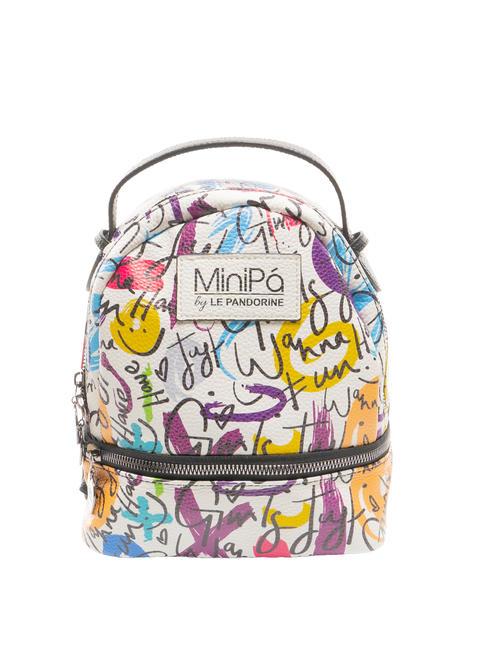 MINIPA' GRAFFITI BAGS Zaino mini bianco - Zaini Scuola & Tempo Libero