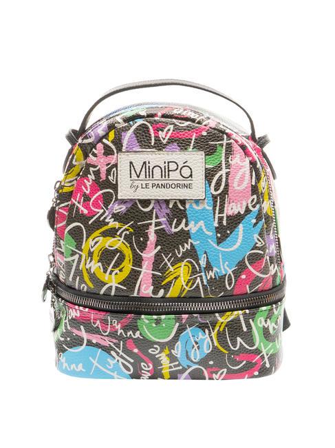 MINIPA' GRAFFITI BAGS Zaino mini Nero - Zaini Scuola & Tempo Libero