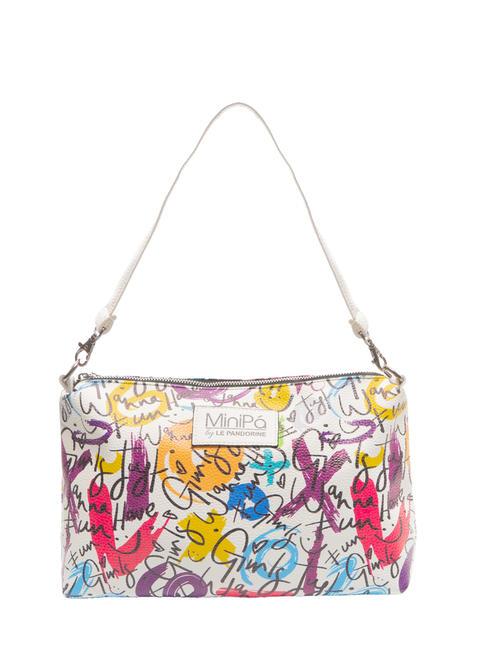 MINIPA' GRAFFITI Borsa a spalla con tracolla bianco - Borse e accessori kids